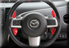 日本AUTOEXE MAZDA(萬事得,馬自達) Mazda Biante (SkyActiv,創馳藍天,iSTOP,CC,CCFFW,CCEFW,CC3FW,CCEAW)汽車動力升級改裝零件 Steering Shift Levers Paddles 轉檔撥片(方向盤撥片,呔盤轉速桿) (紅色) A1381-03