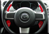 日本AUTOEXE  MAZDA(萬事得,馬自達,長安馬自達) Mazda2 (馬2,馬自達2,勁翔,DEMIO,iSTOP,SkyActiv,創馳藍天,DE,DE5FS,DE3FS,DEJFS,DE3AS) 汽車動力升級改裝零件 Steering Shift Levers Paddles 轉檔撥片(方向盤撥片,呔盤轉速桿) (紅色) A1381-03