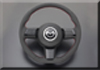 日本AUTOEXE MAZDA(萬事得,馬自達,一汽馬自達) RX-8 (RX8,SE,SE3P,13B,Rotary,轉子引擎(發動機))汽車動力升級改裝零件  D-Shaped Leather Steering Wheel with red stitching D型平底真皮呔盤(方向盤)帶紅色縫線 MSY1370-03