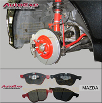 饻AUTOEXE MAZDA(UƱo,۹F) Mazda Biante (SkyActiv,йŤ,iSTOP,CC,CCFFW,CCEFW,CC3FW,CCEAW)TʤOɯŧ˹sw˹ Front Brake PadeO(٨) MBK510P