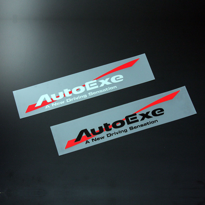 日本AUTOEXE MAZDA(萬事得,馬自達,長安馬自達) Mazda CX-9(CX9,TC) 汽車動力升級改裝零件 AutoExe Wave Logo Sticker Black 波浪標緻貼紙 (黑色) A10000-08
