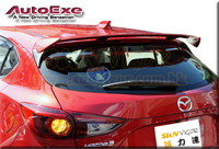 饻AUTOEXE MAZDA(UƱo,۹F,w۹F) Mazda3(3,۹F3,Jɩ,M3,AXELA,SkyActiv,йŤ,Skyactiv-D,BM,BM2FS,BMEFS,BM5FS,BM5AS,BM5FP,BM5AP,BYEFP) TʤOɯŧ˹sw˹ Rear Roof Spoiler wlMBM2600