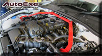 饻AUTOEXE MAZDA(UƱo,۹F,@T۹F) Mazda MX-5 RF (Roadster RF,Miata RF ,Euno,NDRF,NDERC)TʤOɯŧ˹sw˹ Strut Tower Bar ea(Ա) MND4000