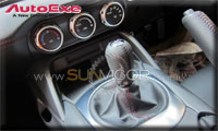 ձAUTOEXE MAZDA(µ,Դ,һԴ) Mazda MX-5 (Roadster,Miata,Euno,ND,ND5RC)װװʵ¼ Leather Shift Knob Ƥŵͷ Red stitching | ɫ A1397-03