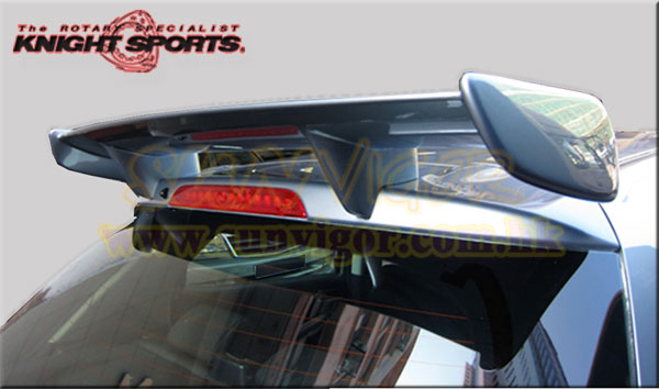 饻KNIGHTSPORTS MAZDA(UƱo,۹F,w۹F) Mazda2 (2,۹F2,l,DEMIO,iSTOP,SkyActiv,йŤ,DE,DE5FS,DE3FS,DEJFS,DE3AS) TʤOɯŧ˹sw˹ Rear Roof Spoiler wl KZG-72301