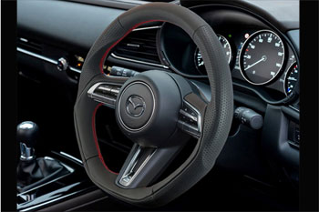 Mazda 萬事得馬自達 CX-30 Kenstyle 平底真皮軚環|方向盤