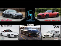 Mazda MX-5 Miata MK4 ND NDRF  Japan manufacturers Damd, AutoExe, KnightSpors, Kenstyle, Garage Vary avaialble at Sun Vigor