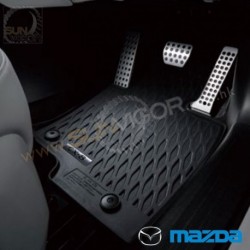 2017+ Mazda CX-8 [KG] Mazda JDM Waterproof Rubber Black Floor Mats Set K634V0350