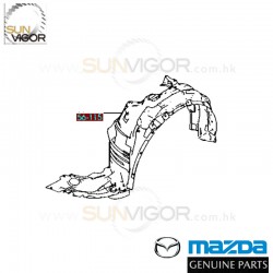 07-09 MAZDA6 [GH] MUD GUARD [L], Genuine MAZDA OEM GAA9-56-140 GAA9-56-140C