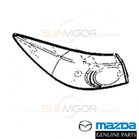 13-18 MAZDA3 [BM,BN] REAR LAMP COMBINATION [R], Genuine MAZDA OEM B45A-51-150 B45A-51-150B