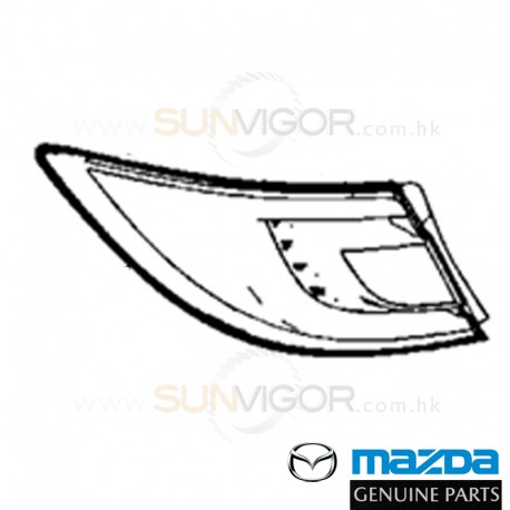 07-08 MAZDA6 [GH] REAR COMBINATION LAMP LENS and BODY [L], Genuine MAZDA OEM GS1G-51-180 GS1G-51-180K