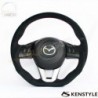 13-16 Mazda CX-5 [KE] Kenstyle D-Shaped Ultra Suede Steering Wheel MA03