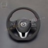 15-18 Mazda2 [DJ] AutoExe D-Shaped Leather Steering Wheel MBM137003