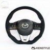 15-18 Mazda2 [DJ] Kenstyle D-Shaped Suede Steering Wheel MA03