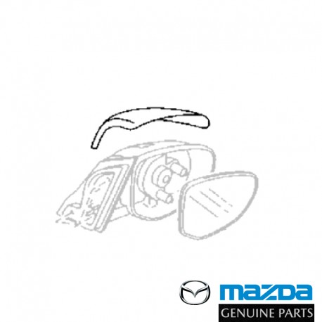 07-12 MAZDA2 [DE] DOOR MIRROR HOUSING [R], Genuine MAZDA OEM GS1E-69-1N1 GS1E-69-1N1