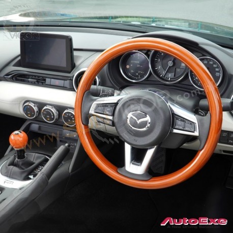 2016+ Miata [ND], MX-5 RF [NDRF] AutoExe Limited Edition Real Wood Steering Combo MND130X13