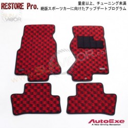 93-95 马自达 RX-7 [FD3S] AutoExe 复修计划 红黑格仔地毯(地垫)套装 FDA1-V0-320