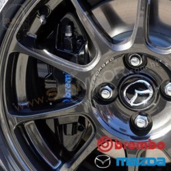 [2022 MX-5 輕量版 990S] MX-5 Miata 萬事得 馬自達原廠Brembo 4-POT 迫力卡鉗(煞車卡鉗,鮑魚) MJD990SND69000