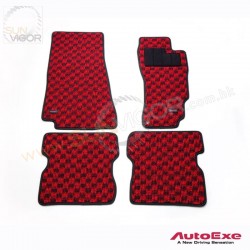 03-12 马自达 RX-8 [SE3P] AutoExe 红黑格仔地毯(地垫)套装 SEA1-V0-320