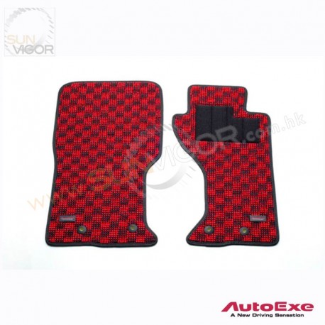 2016+ 萬事得MX-5 馬自達 MX-5 Miata [ND] AutoExe 紅黑格仔地毯(地墊)套裝 NDA1-V0-320