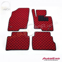 2017+ 萬事得CX-5 馬自達CX5 [KF] AutoExe 紅黑格仔地毯(地墊)套裝 KFA1-V0-320