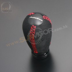 AutoExe Suede Shift Knob with red stitching