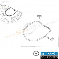 马自达 RX-7 [FD3S] 马自达正厂 尾挡风玻璃窗胶边Rear Window Module