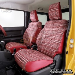 2018+ Suzuki Jimny Sierra [JB74] Damd Little-G V2 Classic Houndstood Pattern Seat Cover