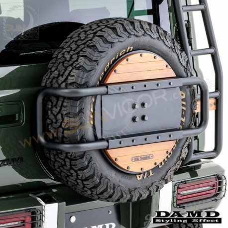 2018+ Suzuki Jimny Sierra [JB74] Damd x Trip Basket Little-G Spare Tyre Cover and Ladder Set