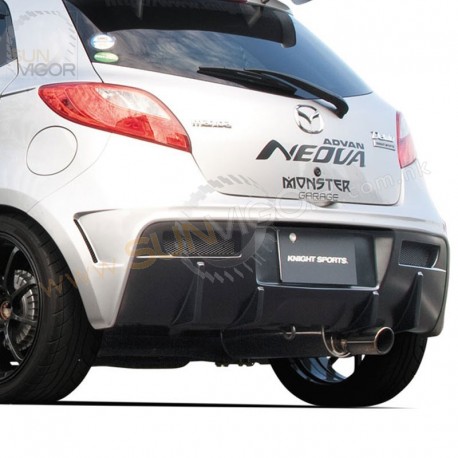 07-14 Mazda2 [DE] KnightSports Rear Bumper Cover Aero Kit
