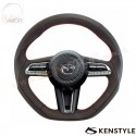 2022+马自达CX50 [VA] Kenstyle D型平底真皮方向盘(軚环)带红色缝线