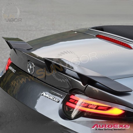 2015+ 萬事得MX-5 馬自達 MX5 Miata [ND] AutoExe 碳纖維 W-Wing 海鷗尾定風翼(擾流尾翼) [ND07S]