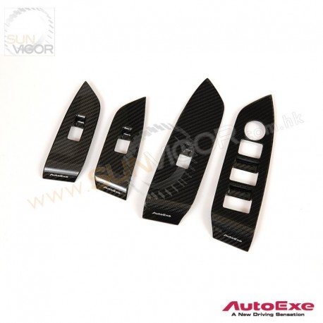 2017+ Mazda CX-5 [KF] AutoExe Carbon Fibre Door Switch Panel Garnish Set