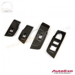AutoExe Carbon Fibre Door Switch Panel Garnish Set