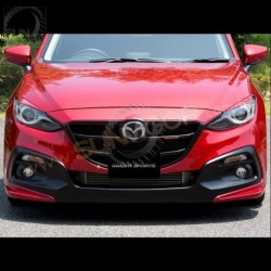 13-16 Mazda3 [BM,BN] KnightSports Front Bumper with Grill Cover Aero Kit KZD71304