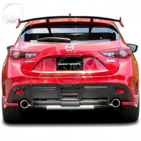 13-16 Mazda3 [BM,BN] 5Door KnightSports Rear Bumper Cover Aero Kit KZD74332