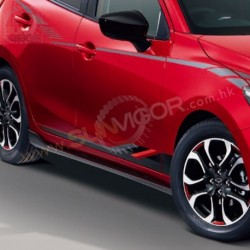 2015+ Mazda2 [DJ] MazdaSpeed Side Skirt Extension Splitters