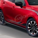 2015+ Mazda2 [DJ] MazdaSpeed Side Skirt Extension Splitters