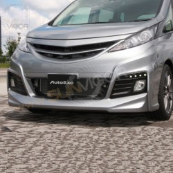 08-18 Biante [CC] AutoExe Front Bumper with Grill Cover Aero Kit include LED Daytime Running Light 