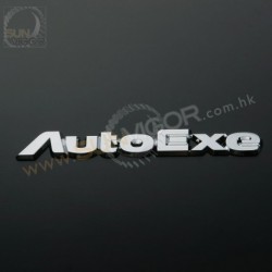 AutoExe Chrome Emblem Badge 