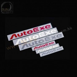 AutoExe Logo Sticker [Red, Silver, White]