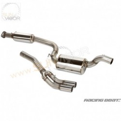 07-09 Mazdaspeed3 [BK3P] Racing Beat Power Pulse Stainless Steel Twin Tip Exhaust Muffler