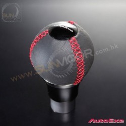 2016+ Miata [ND] A/T AutoExe Leather Spherical Shift Knob with red stitching