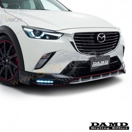 2015+ Mazda CX-3 [DK] Damd Front Lower Spoiler include LED Daytime Running Light Kit DDK2100