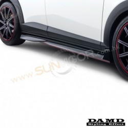 2015+ Mazda CX-3 [DK] Damd Side Skirt Extension Splitters