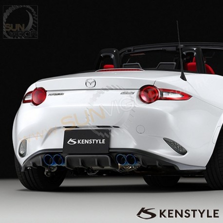 OE Style Unpainted PU Rear Bumper Lip + Diffuser Combo For 90-97 Mazda Miata NA