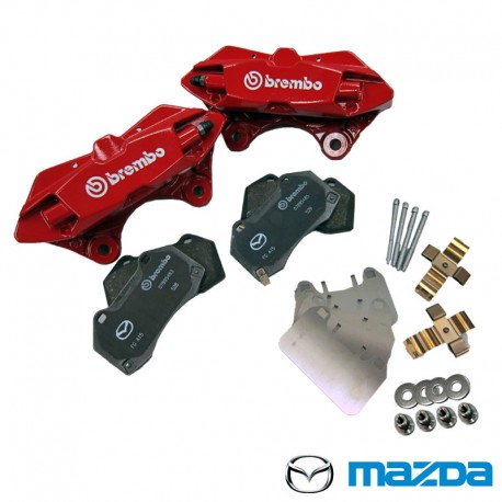 89-05 Miata [NA, NB] Genuine Mazda x Brembo 4-POT Big Brake Kit [Front] MJDBMNAB69000