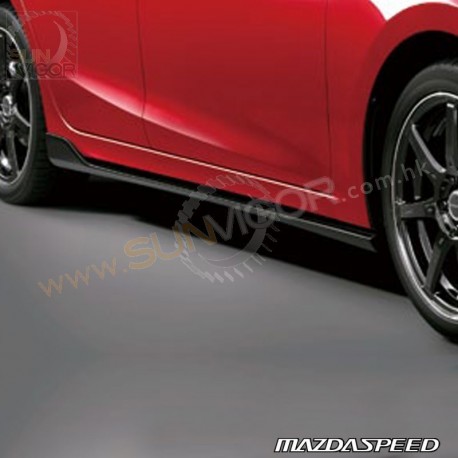 17-18 Mazda3 [BM, BN] MazdaSpeed Side Skirt Extension Splitters QBME51P10B51