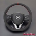 別注限量版 13-16 萬事得2 馬自達2,3,CX-3,CX-5 AutoExe D型平底真皮軚環(方向盤)