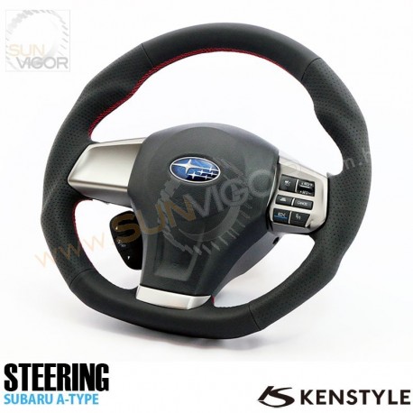 11-16 Subaru Impreza, Forester, Legacy, XV Kenstyle Flat Bottom Steering Wheel TypeA SA01